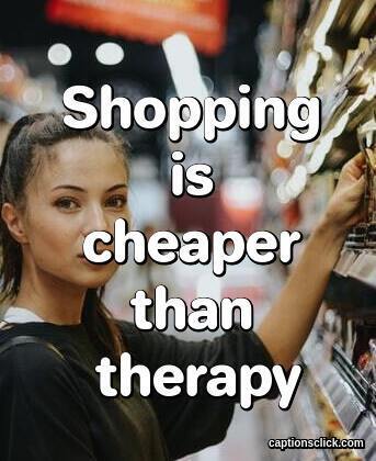 shopping trip captions