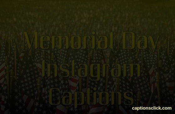Memorial Day Captions For Instagram